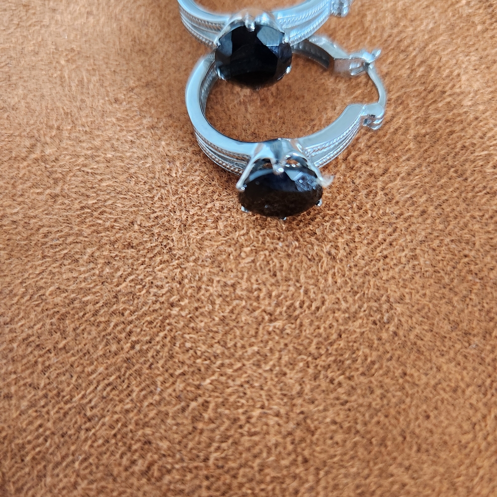 Silver and Black Men's Ring